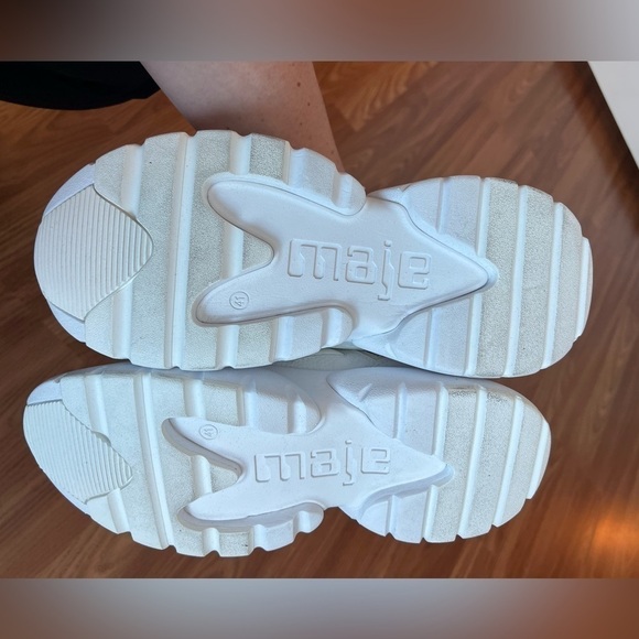NEW Maje White DreamTomorrow Faster Trainer Sneaker Size 41 - Picture 10 of 16